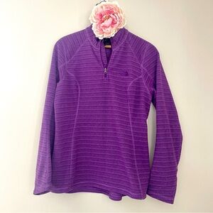 The North Face Violet Purple Fleece Pullover Medium Polartec Thermal Pro